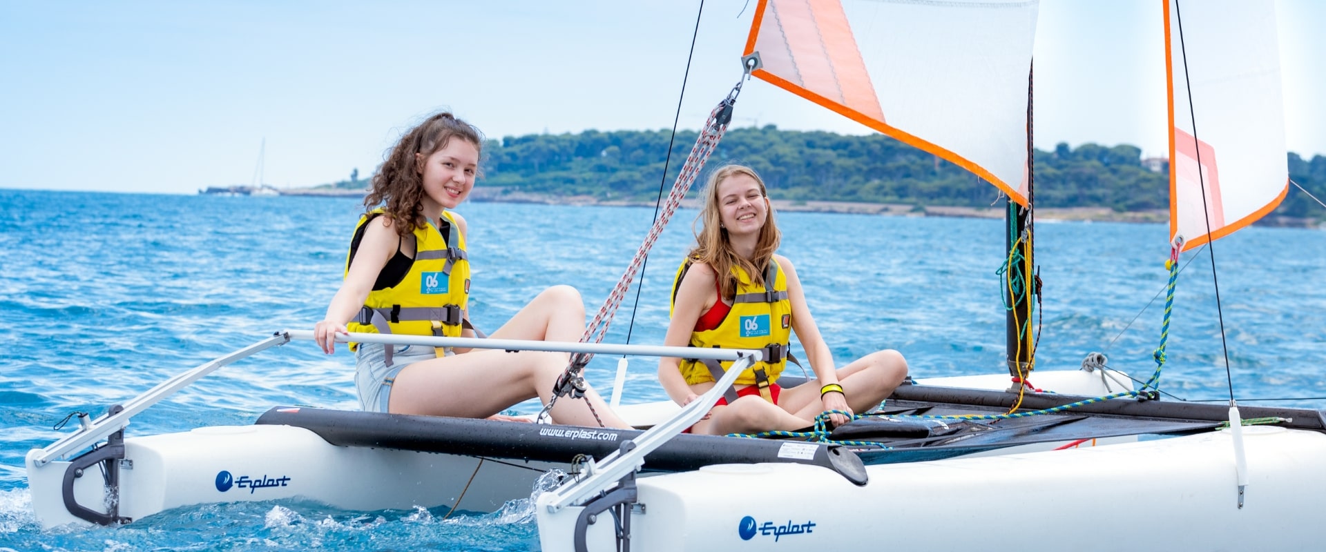 French and sailing in antibes